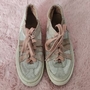 Frye Women's Pink and Gray Sneakers